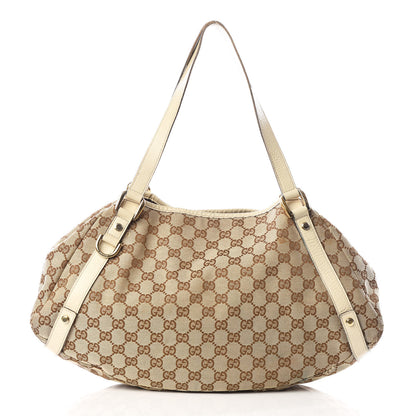 Gucci Monogram Medium Abbey Shoulder Bag Off White 1 of 16