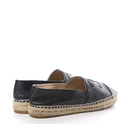 Chanel Lambskin CC Espadrilles 39 Black 4 of 12