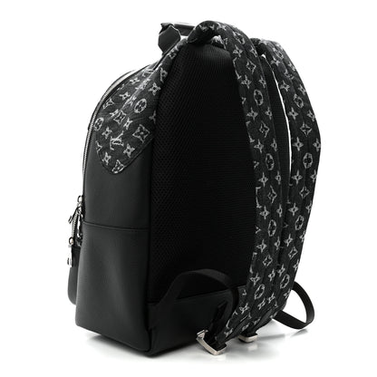 Louis Vuitton X NIGO Taurillon Monogram Denim Drip Campus Backpack Black 3 of 10