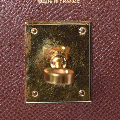 Hermes Courchevel Kelly Sellier 32 Chocolate 25 of 34