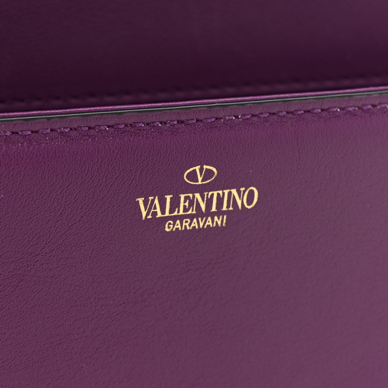 Valentino Garavani Calfskin Vlogo Loco Shoulder Bag Prune 6 of 20