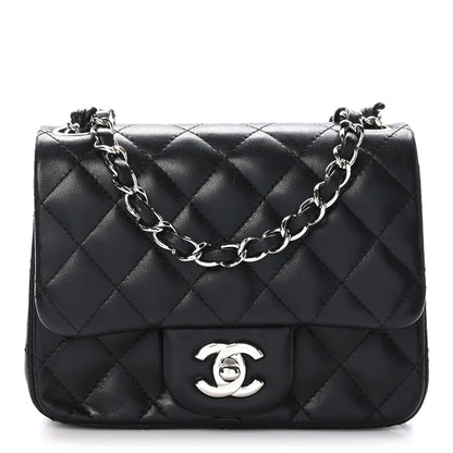 Chanel Lambskin Quilted Mini Square Flap Black 1 of 10