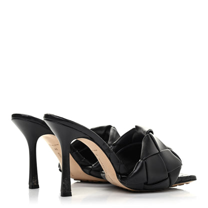 Bottega Veneta Nappa Maxi Intrecciato Lido Mule Sandals 38 Black 3 of 4