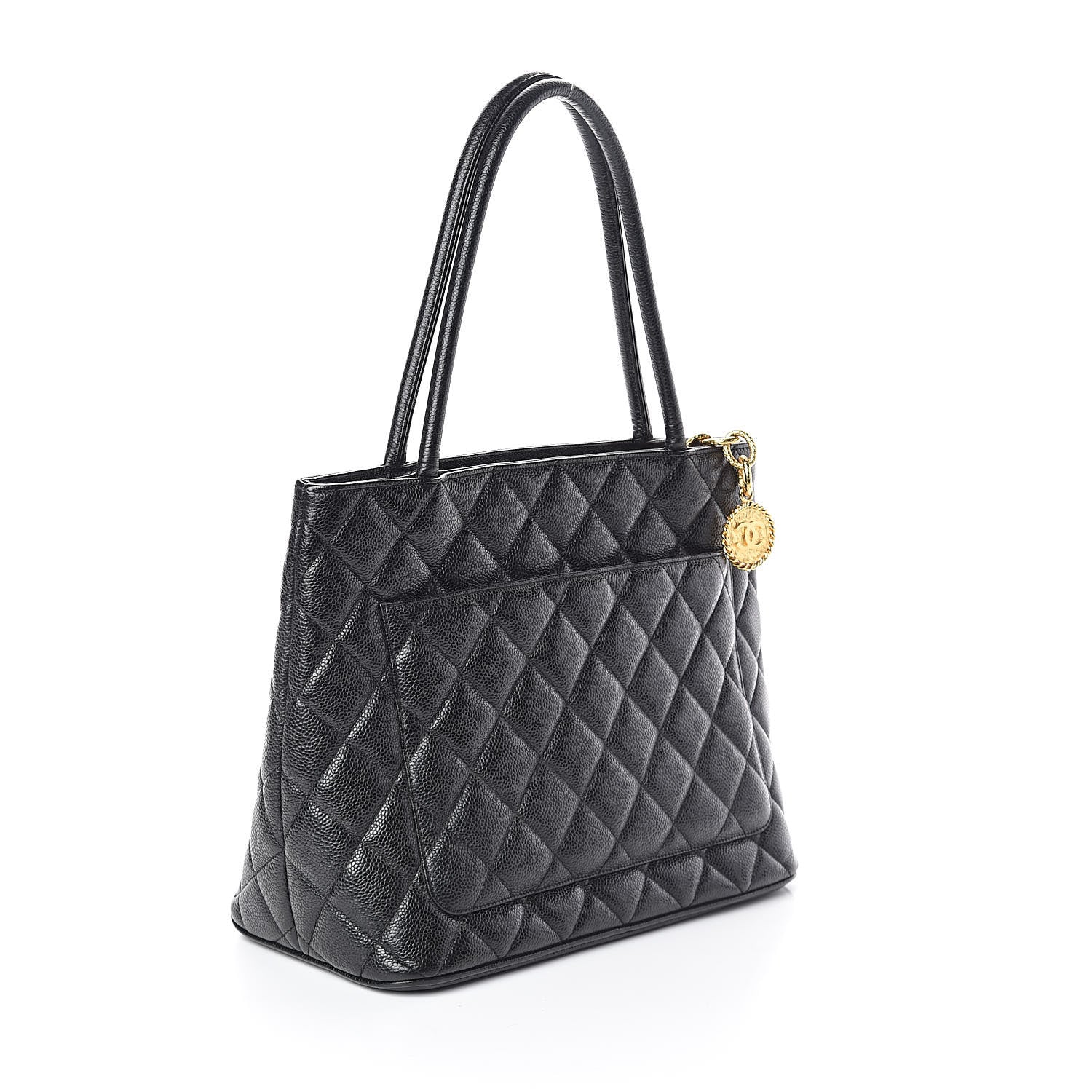 Chanel Caviar Quilted Medallion Tote Black 2 of 9