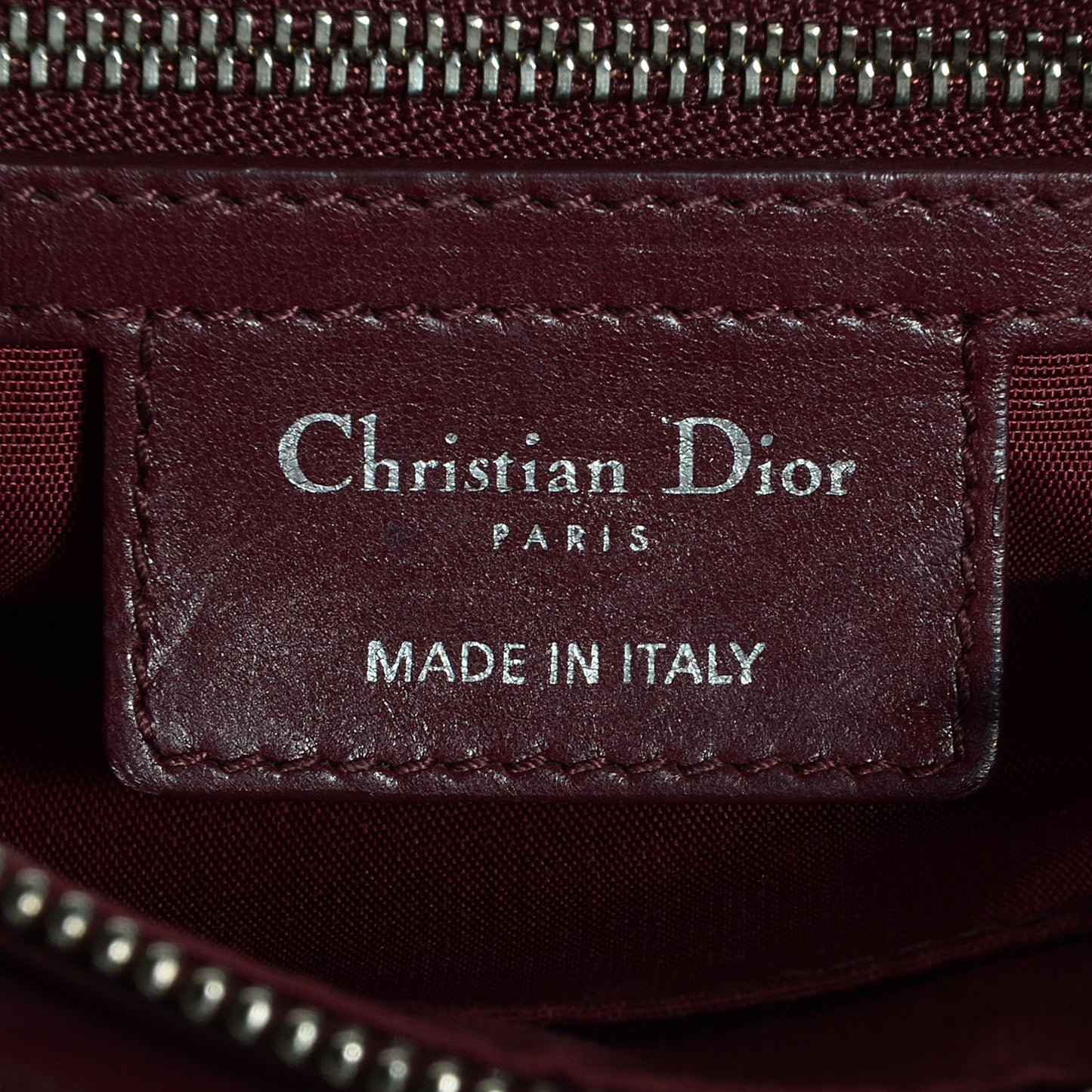 Lambskin Cannage Medium Granville Tote Bordeaux