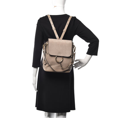 Chloe Suede Calfskin Medium Faye Backpack Motty Grey 2 of 18
