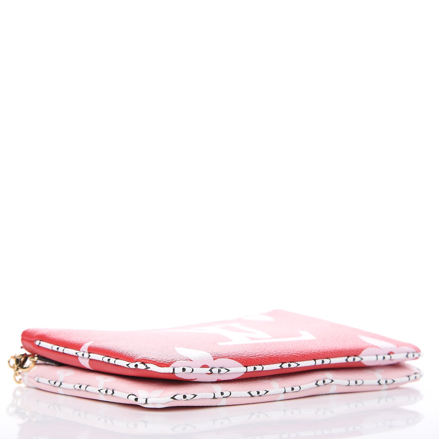 Monogram Giant Double Zip Pochette Rouge