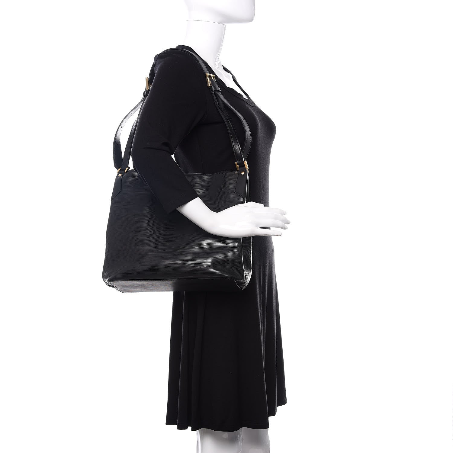 Louis Vuitton Epi Mandara MM Black 2 of 10