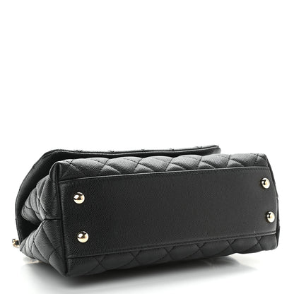 Chanel Caviar Quilted Mini Coco Handle Flap Black 4 of 9
