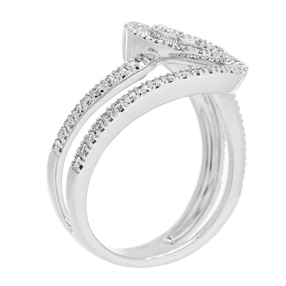 Parker & West by FASHIONPHILE 18K White Gold Diamond 1.20ctw Swirl Ring  61 9.5 6 of 8