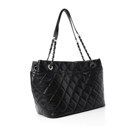 Chanel Caviar Quilted CC Timeless Soft Tote Black 3 of 11