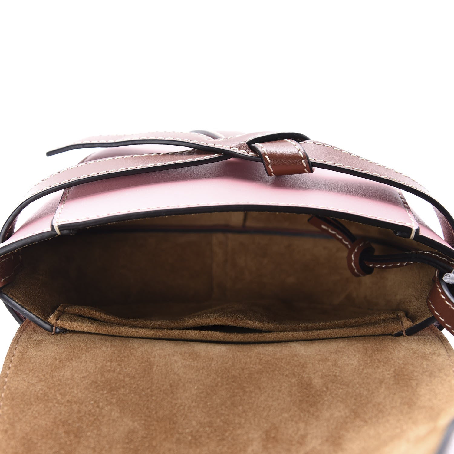 Loewe Calfskin Mini Gate Crossbody Bag Pastel Pink Tan 5 of 10
