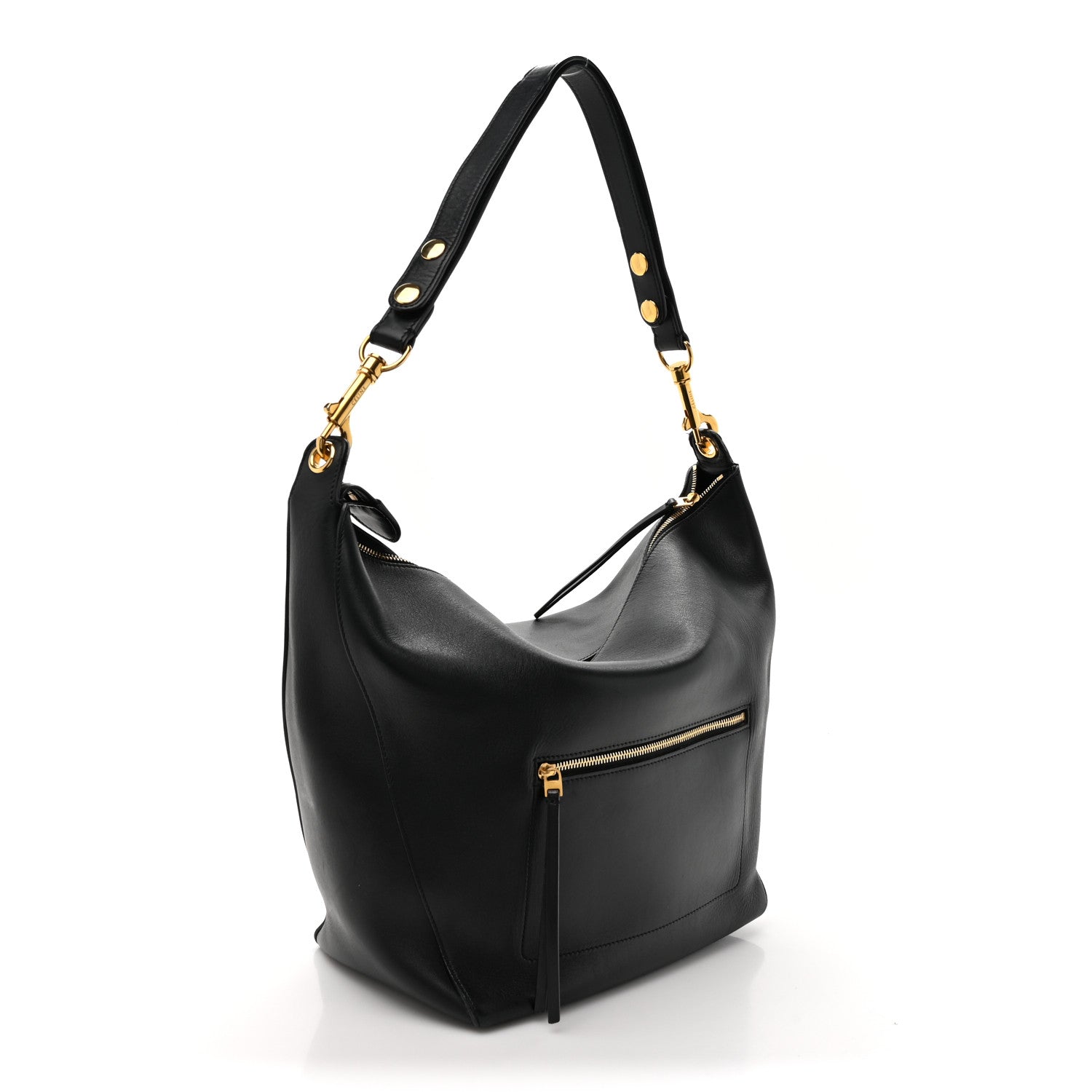 Celine Natural Calfskin Medium Zipped Hobo Black 3 of 18