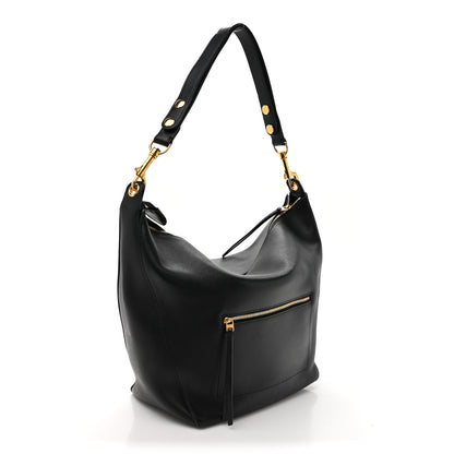 Celine Natural Calfskin Medium Zipped Hobo Black 3 of 18