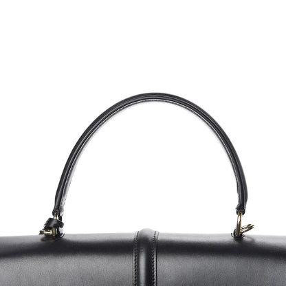 Celine Satinated Calfskin Medium 16 Top Handle Bag Black 15 of 15