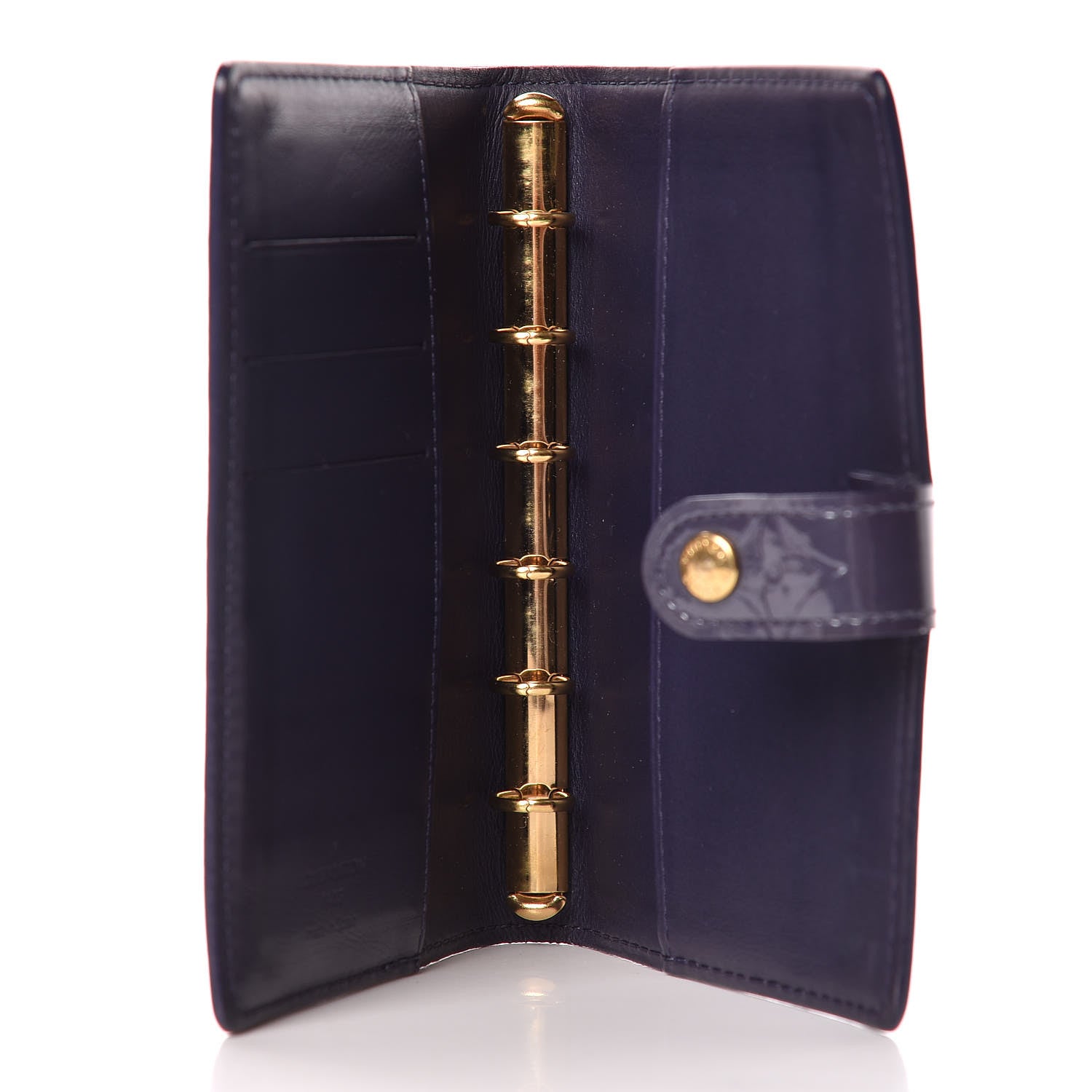 Louis Vuitton Vernis Small Ring Agenda Cover Indigo 5 of 7