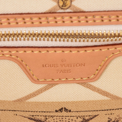 Louis Vuitton Damier Azur Summer Trunks Neo Neverfull MM 6 of 12