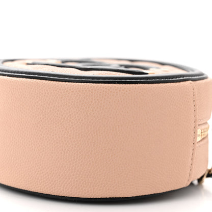 Chanel Caviar Quilted Round Filigree Crossbody Beige Black 10 of 10
