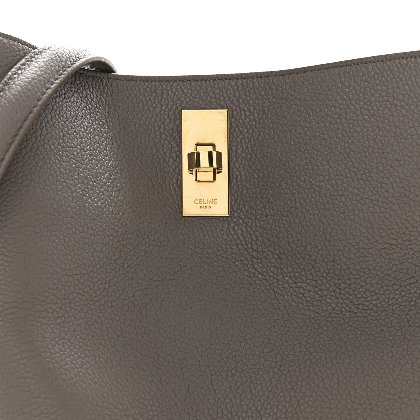 Supple Grained Calfskin Bucket 16 Bag Pebble