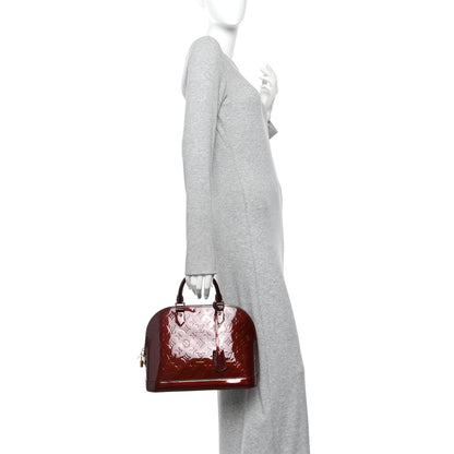 Louis Vuitton Vernis Alma PM Rouge Fauviste 2 of 9