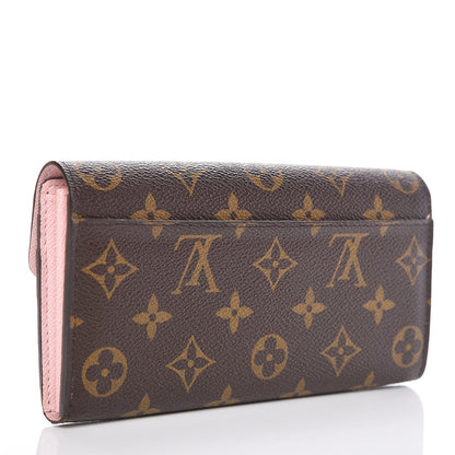 Louis Vuitton Monogram Sarah Wallet NM Rose Ballerine 3 of 7
