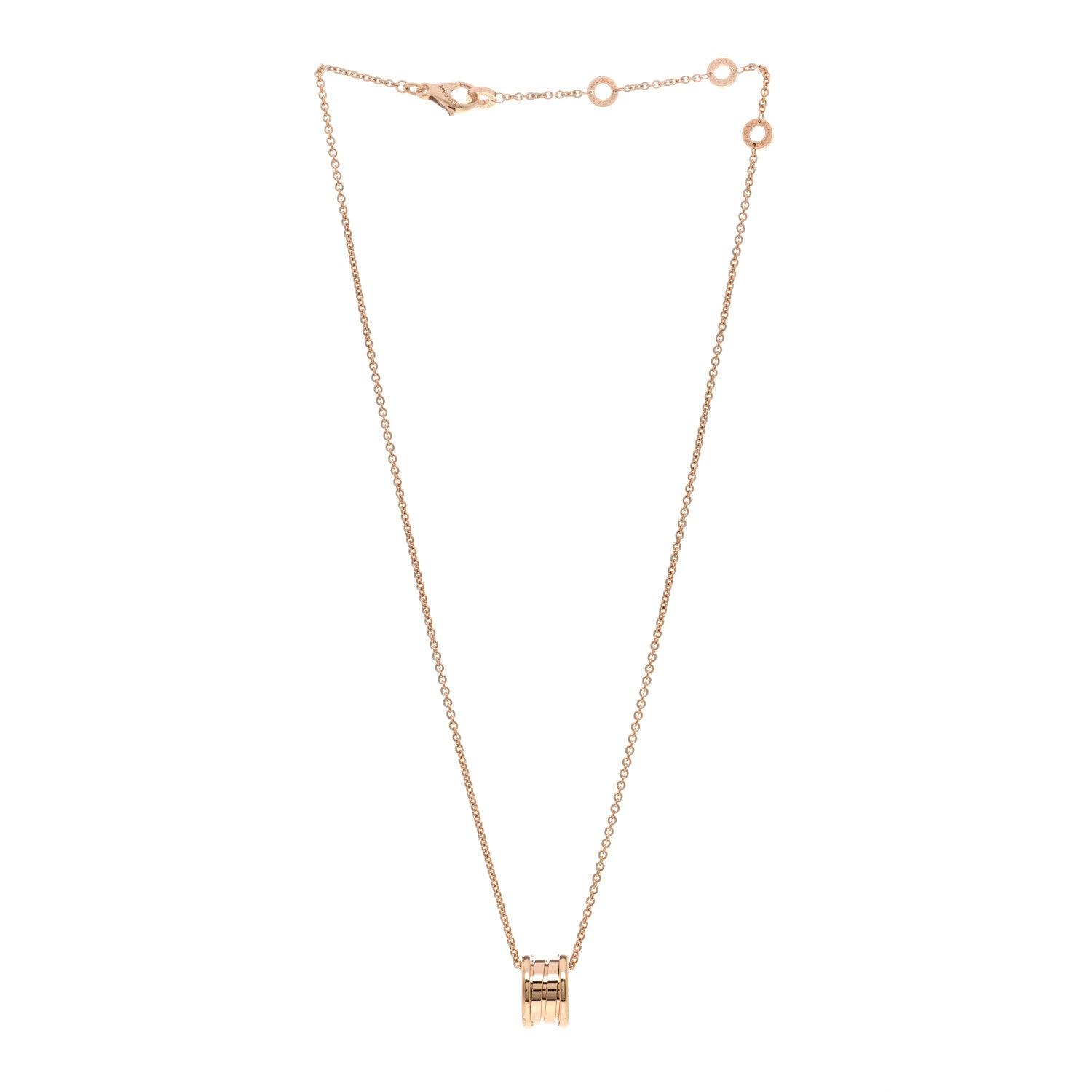 Bulgari 18K Rose Gold B.Zero1 Pendant Necklace 3 of 5