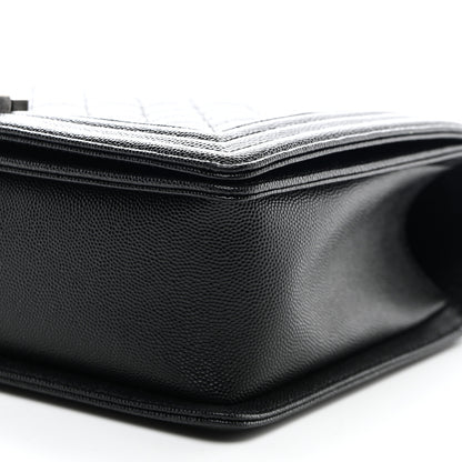 Chanel Caviar Quilted New Medium Boy Flap Black 10 of 11