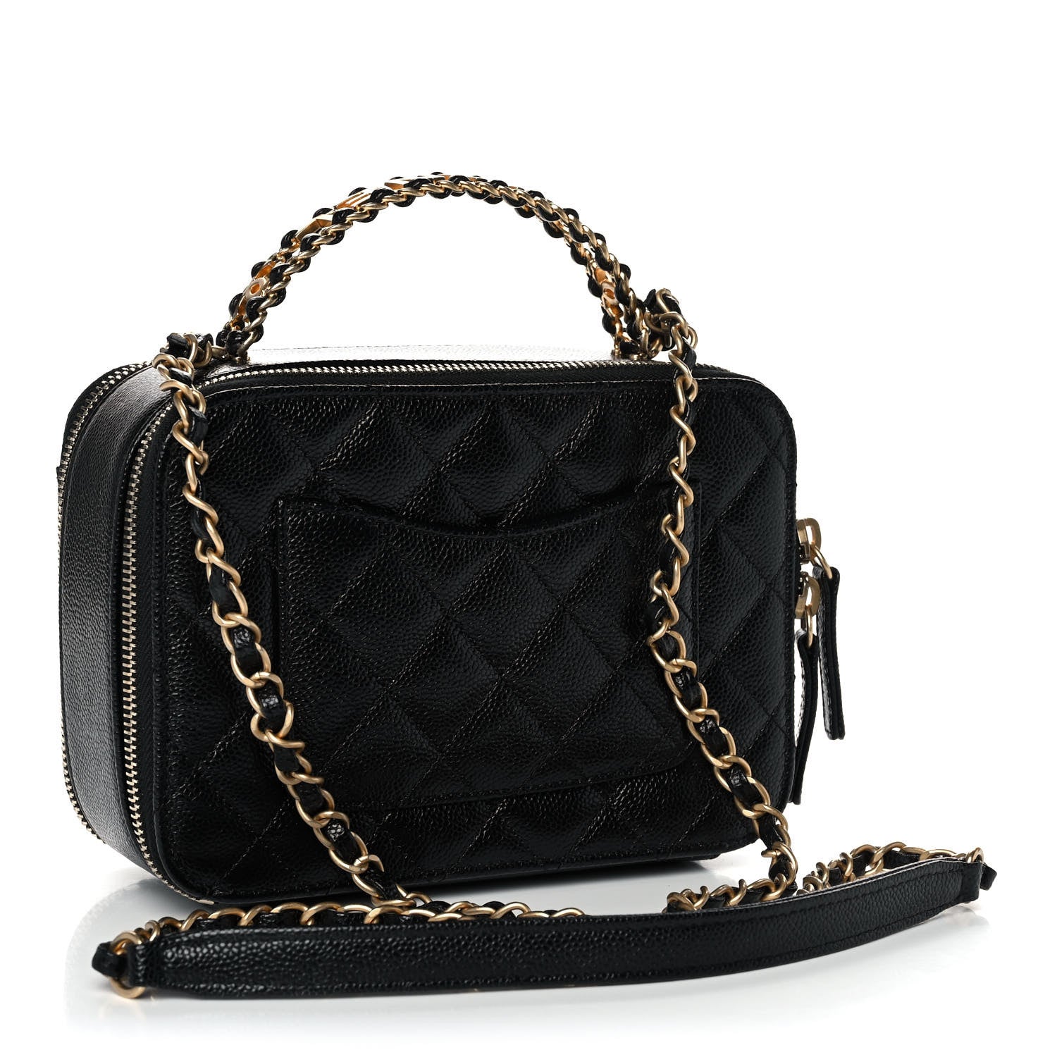 Chanel Caviar Quilted Small Pick Me Up Vanity Case Black 3 of 13