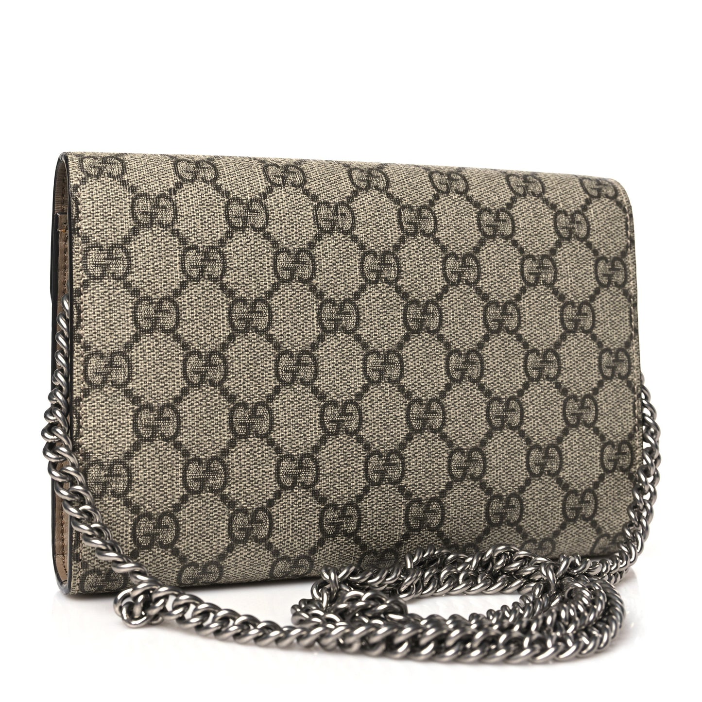 GG Supreme Monogram Mini Dionysus Chain Wallet