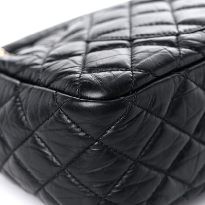 Chanel Aged Calfskin Quilted Medium Reissue Camera Case Black 10 of 16