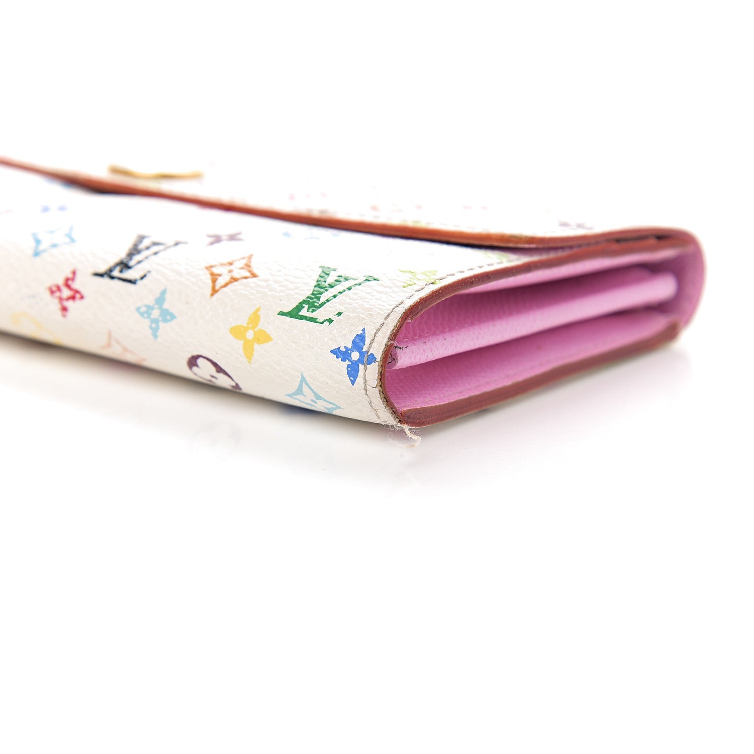 Louis Vuitton Monogram Multicolor Sarah Wallet White Litchi 11 of 11