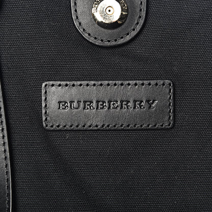 Burberry Canvas Mega Check Medium Padstow Tote Black 8 of 11