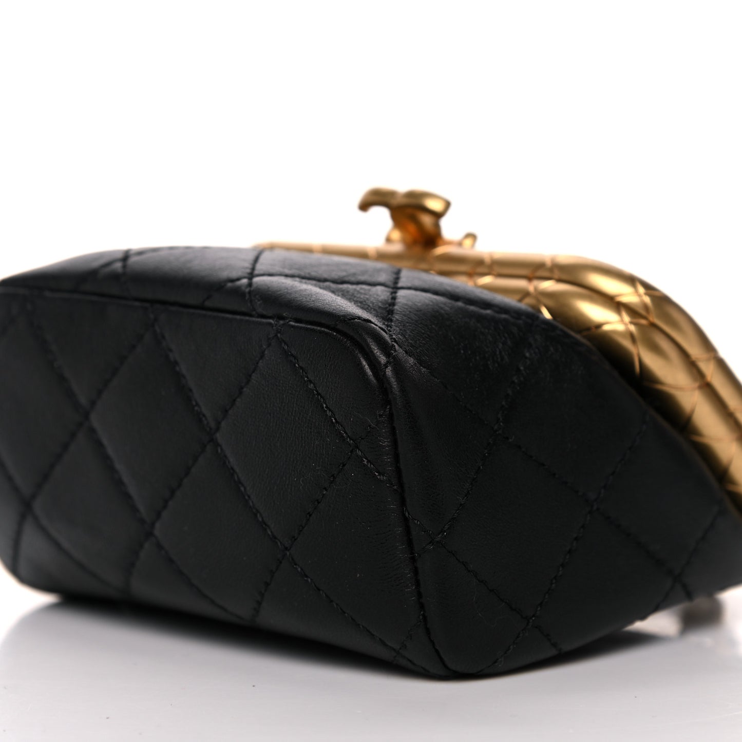 Lambskin Quilted Small My Crush Bag Black