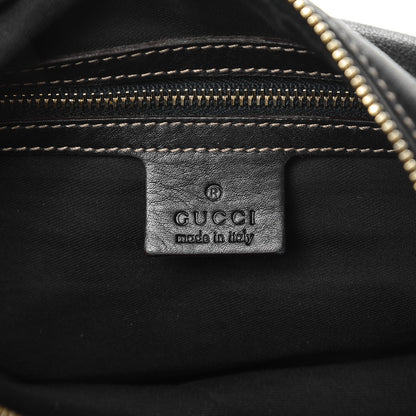 Gucci Calfskin Medium Horsebit Chain Hobo Navy 6 of 12
