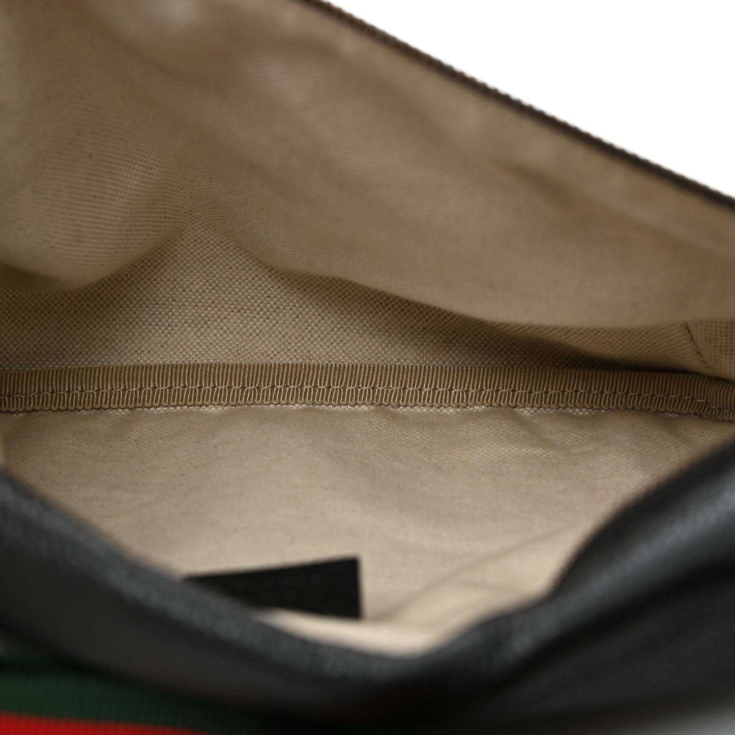 Grained Calfskin Logo Belt Bag Black