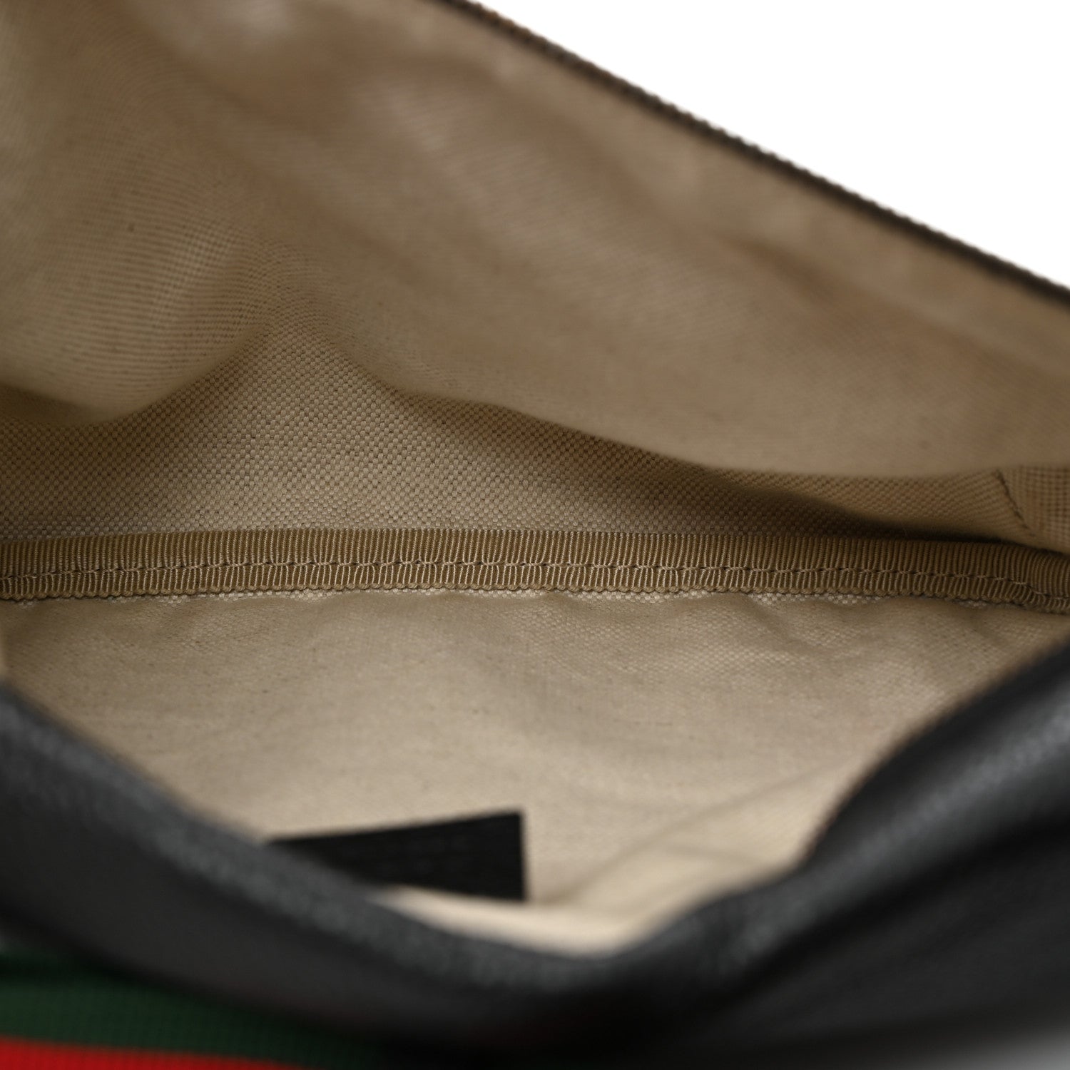 Gucci Grained Calfskin Logo Belt Bag Black 5 of 10