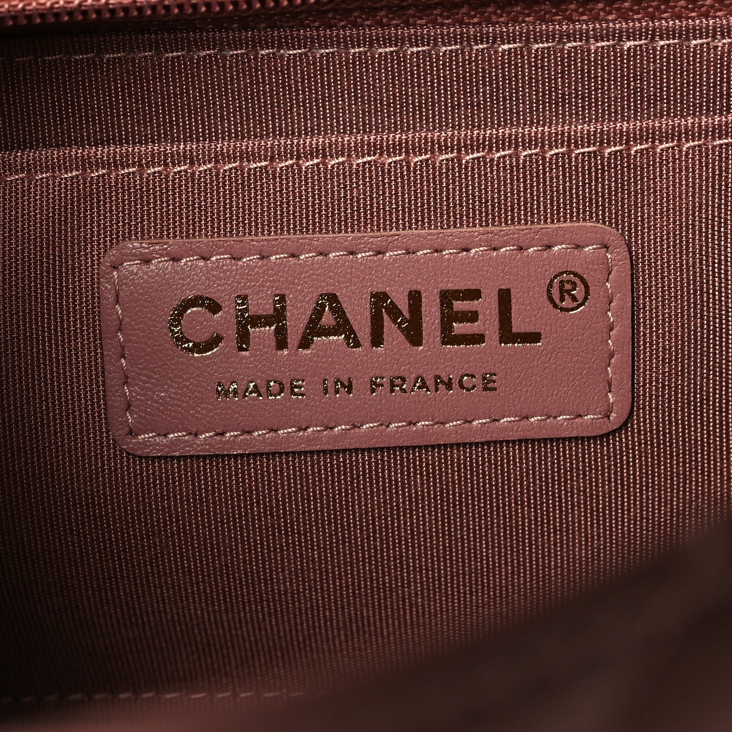 Calfskin Chevron Quilted Mini Statement Flap Pink