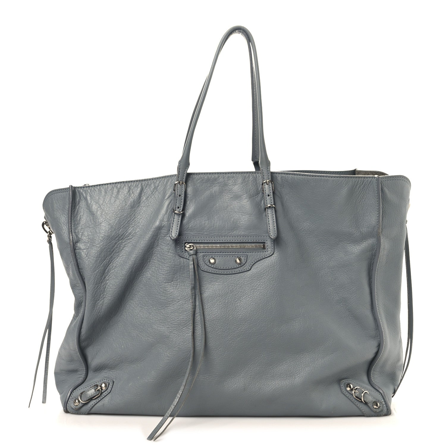 Balenciaga Veau Papier A4 Zip Around Tote Grey 1 of 14