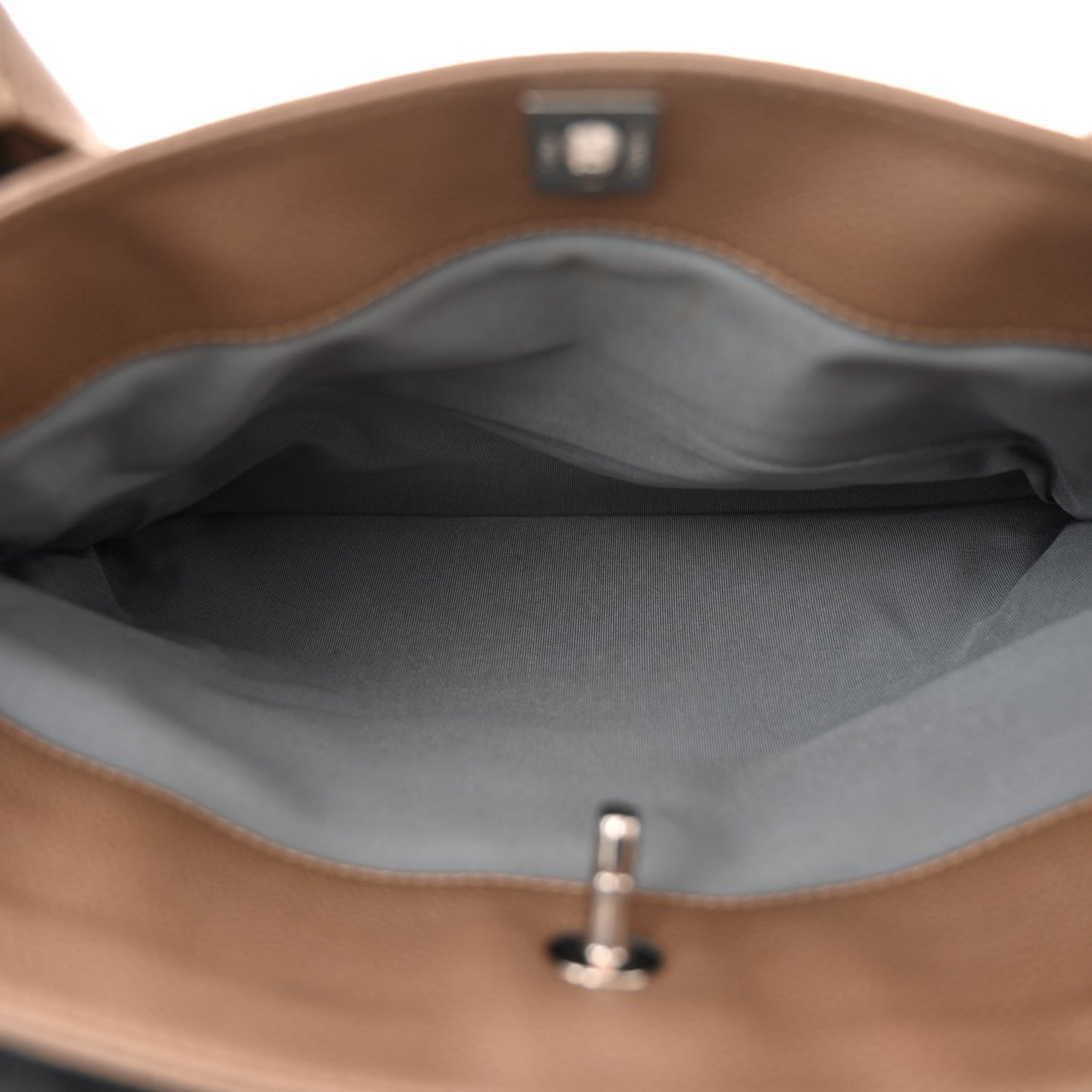 Calfskin Cerf Executive Shopper Tote Light Brown