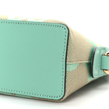Gucci Monogram Jumbo GG Textured Dollar Calfskin Small Ophidia Dome Shoulder Bag Beige Pepperlight Mint 9 of 9