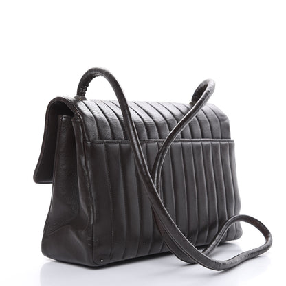 Chanel Lambskin Vertical Quilt Medium Flap Brown 3 of 22