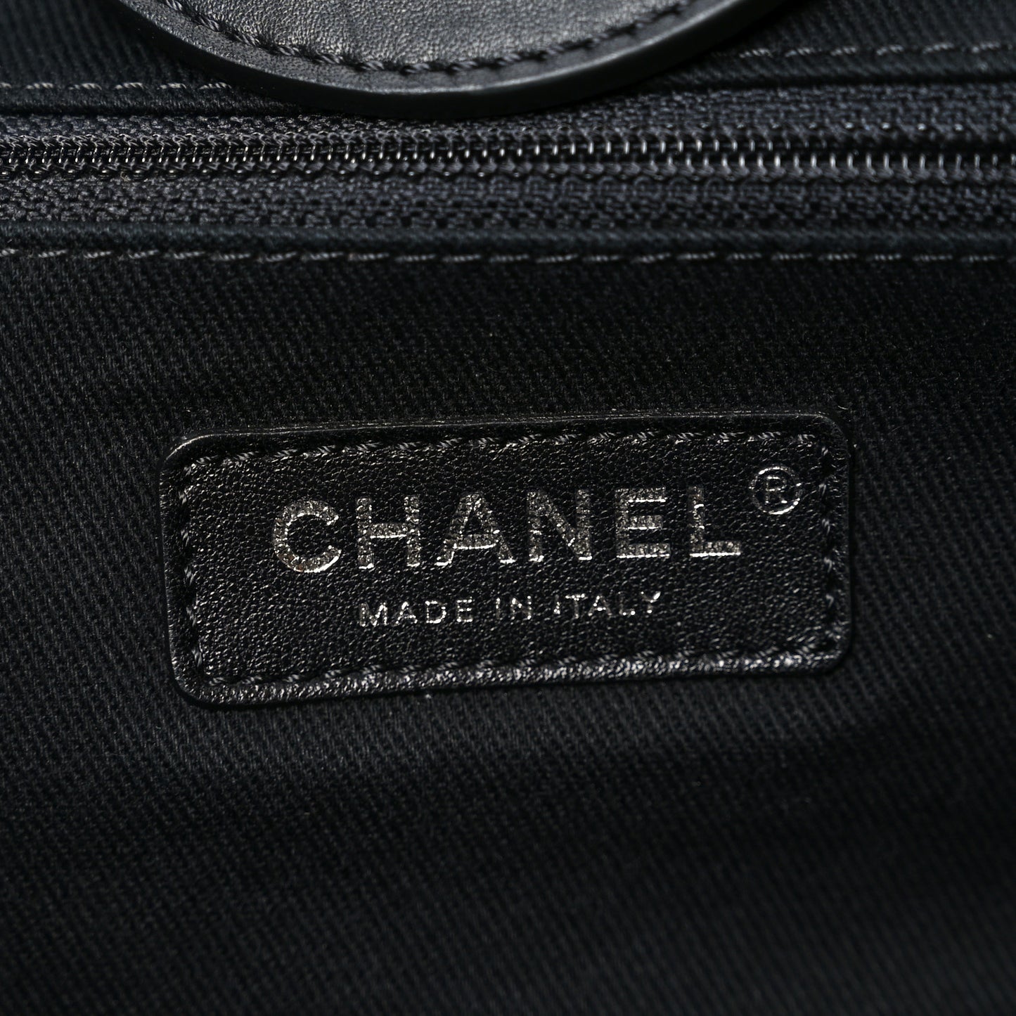 Shearling Large Deauville Tote Black