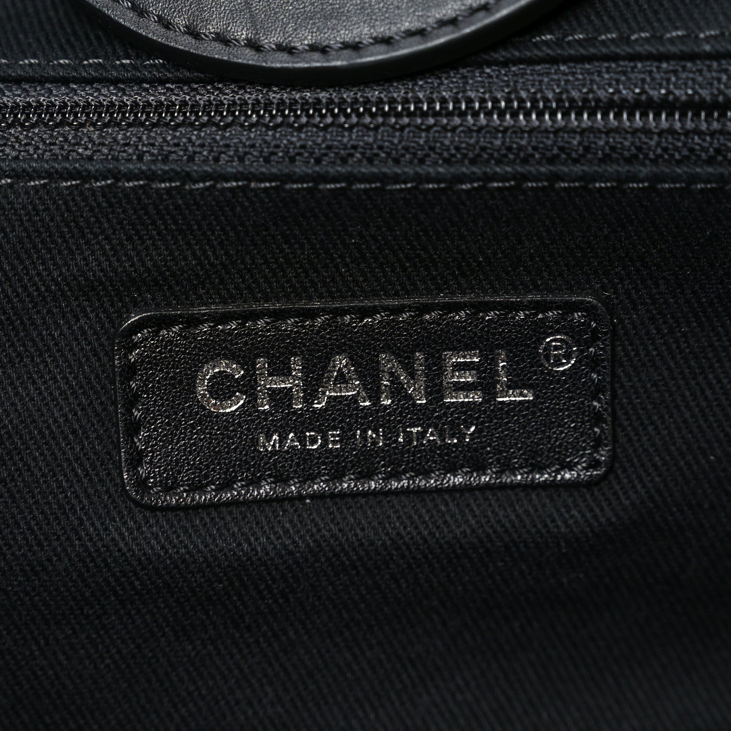 Chanel Shearling Large Deauville Tote Black 6 of 10