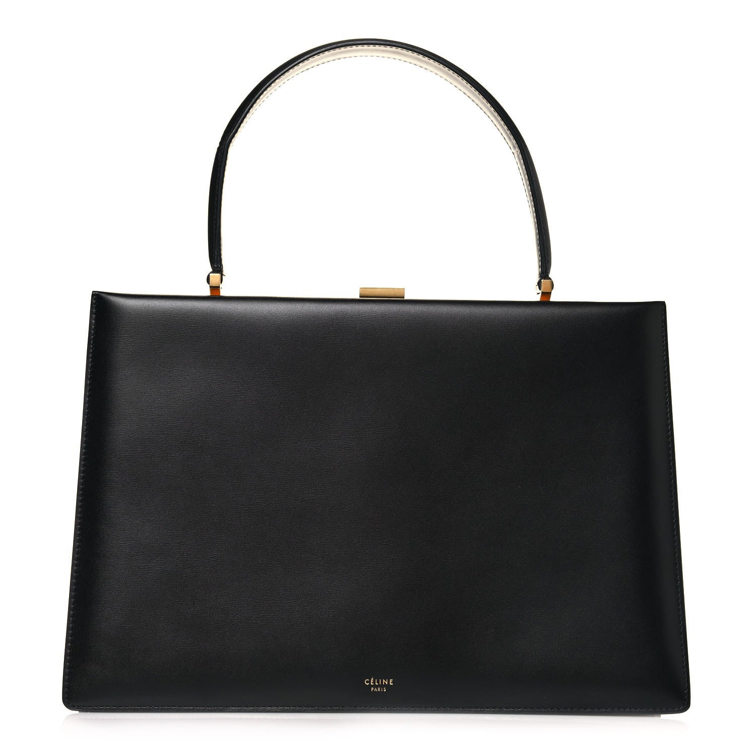 Celine Box Calfskin Medium Clasp Bag Black 1 of 14