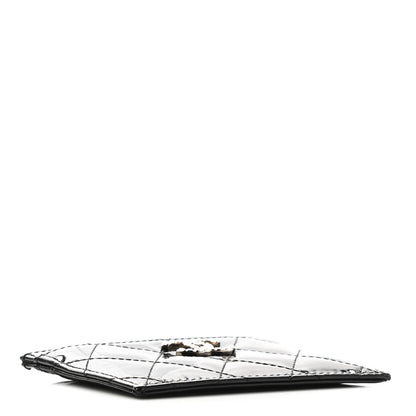 Chanel Patent Quilted Brilliant Card Holder Black 4 of 10