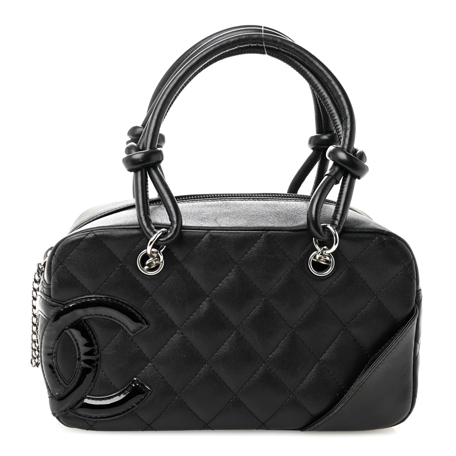 Chanel Calfskin Quilted Small Cambon Bowler Black 1 of 12