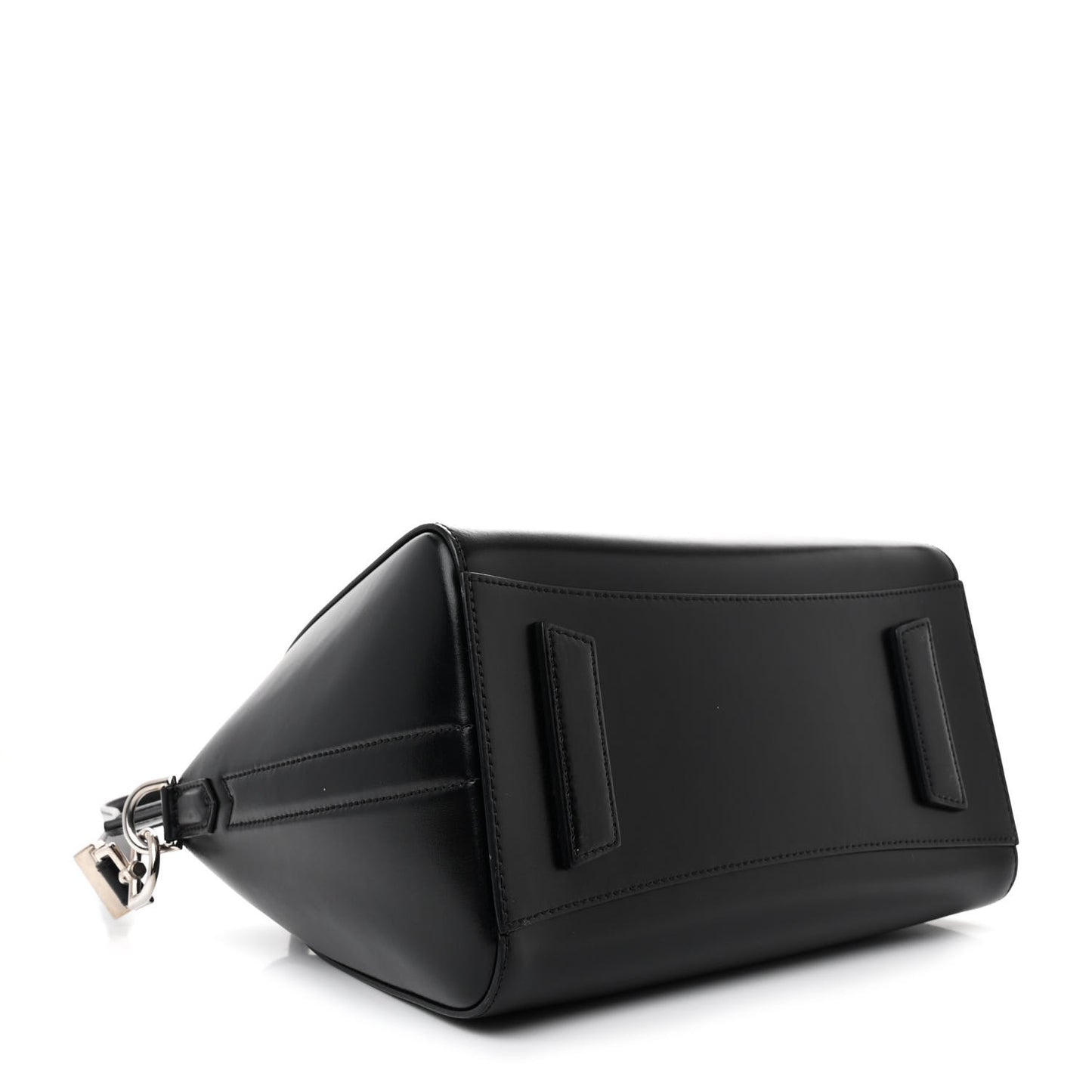 Shiny Lord Calfskin Small Antigona Black