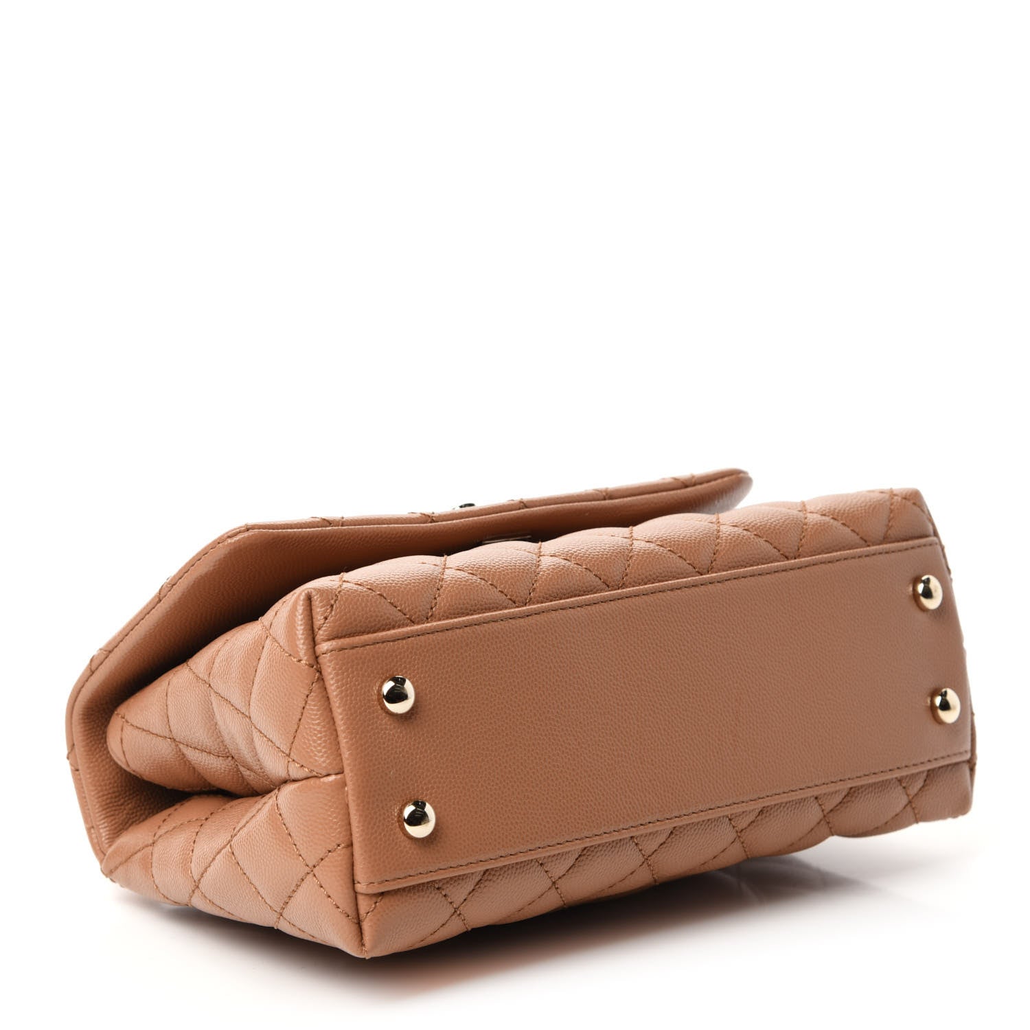 Chanel Caviar Quilted Mini Coco Handle Flap Brown 4 of 10