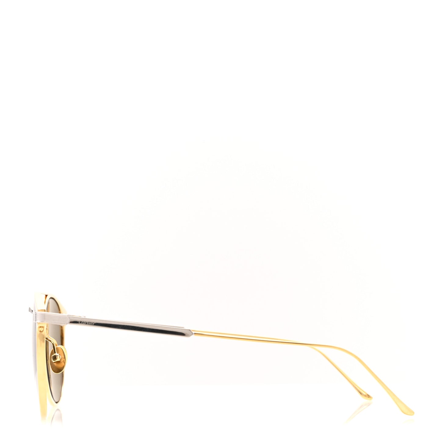Metal Signature De Cartier Sunglasses CT0015S  Gold Siver