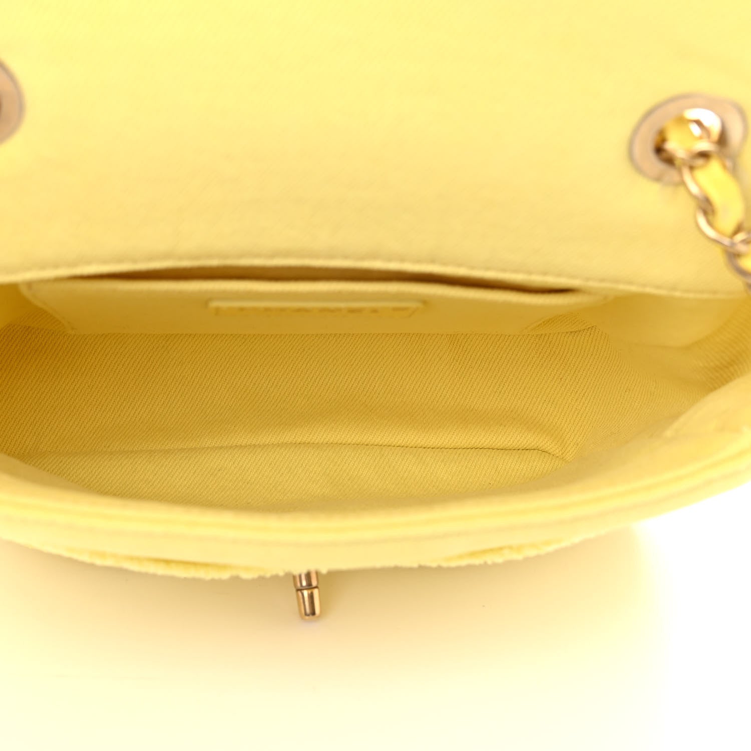 Chanel Denim Coco Flap Yellow 5 of 11